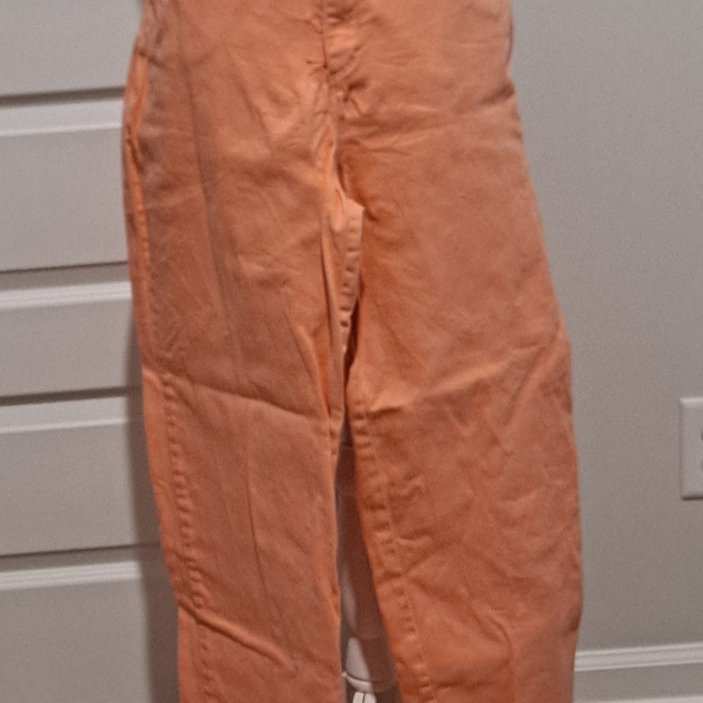 CLEARANCE - Gloria Vanderbilt Women's Straight Leg Jeans In Orange Sherbet/Peach